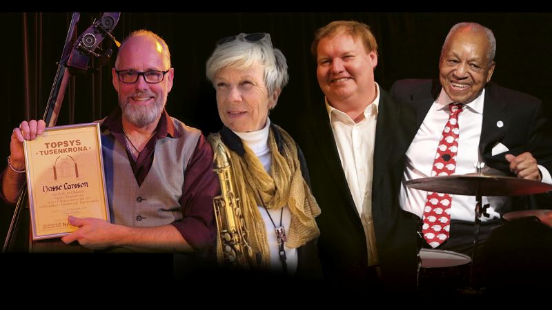 Bild på medverkande i jazzkonserten "Så minns vi Charlie Norman" – Olle Eilestams kvartett