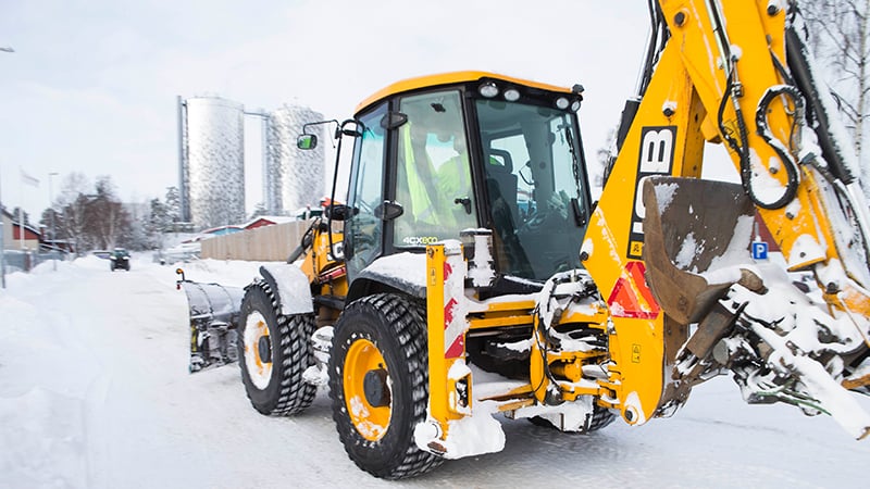 Snöröjning i Haninge