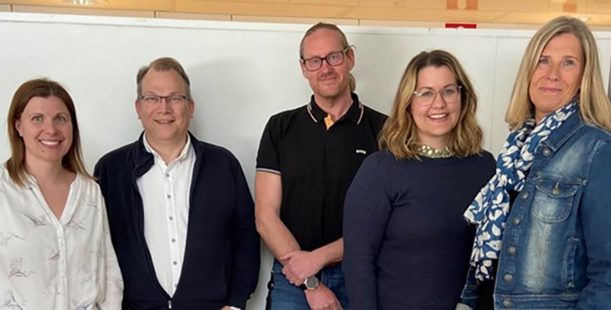 Från vänster: Karolina Landowska, Owe Södergren, Johan Westin, Elin Lindgren och Åsa Appelgren. Från vänster: Karolina Landowska, Owe Södergren, Johan Westin, Elin Lindgren och Åsa Appelgren.