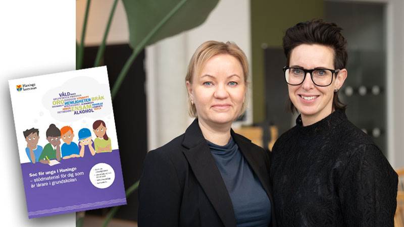 Från vänster: Marie Nyström, social- och äldreförvaltningen och Hanna Nilsson, utbildningsförvaltningen. Porträttbild på Marie Nyström från social- och äldreförvaltningen och Hanna Nilsson från utbildningsförvaltningen.