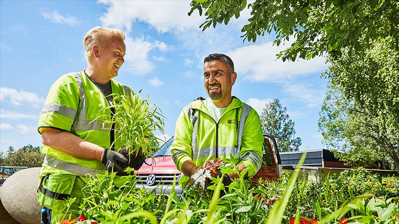 Frida Tylner tillsammans med Sobhi Kabro