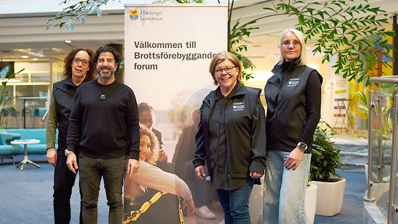 Susanne Sandhage, Anen Makboul, Jeanette Tano och Inger Dahlberg, enheten för trygghet och säkerhet. Susanne Sandhage, Anen Makboul, Jeanette Tano och Inger Dahlberg, enheten för trygghet och säkerhet.