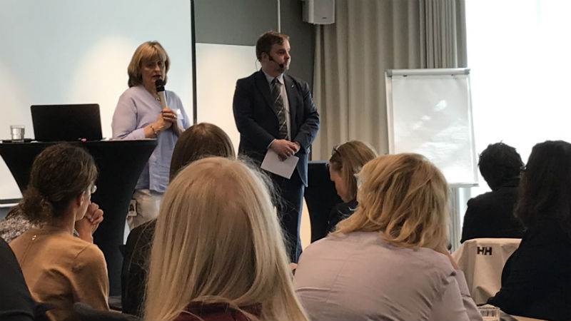 Siw Lidestål och Petri Salonen på Chefsforum Siw Lidestål och Petri Salonen på Chefsforum