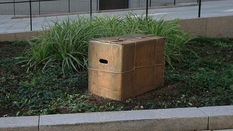 Konstverket Tid-text-tanke.