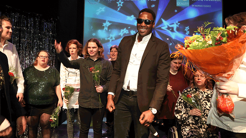Erik Emerson Ndure är årets vinnare av FunkisFestivalen i Haninge. Foto: Olof Holdar