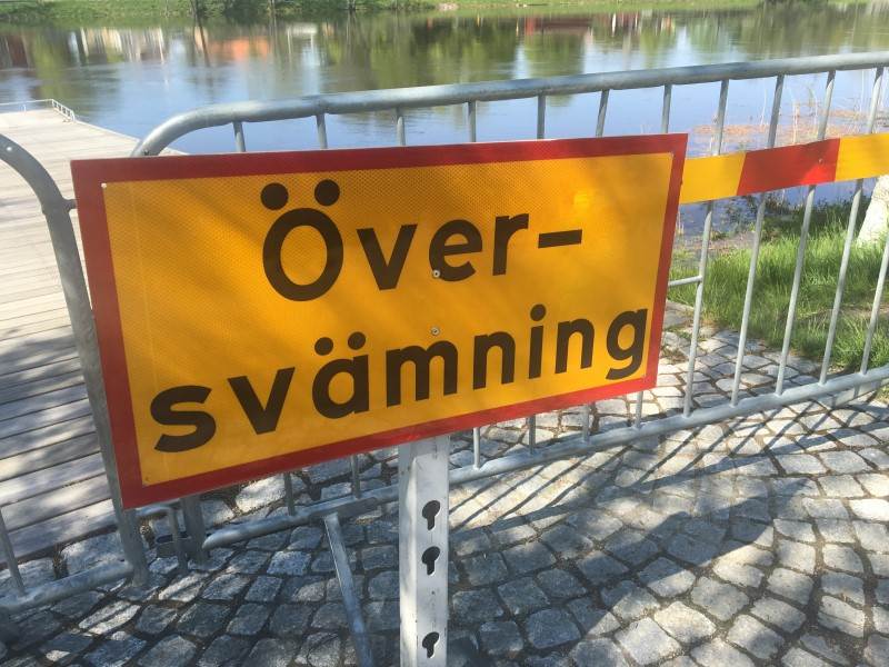 Skylt översvämning