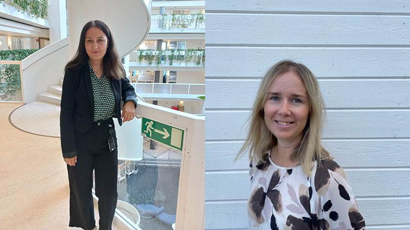 Didara Muradova (vänster) och Therese Forsling (höger) Ihopklippt bild av två kvinnor