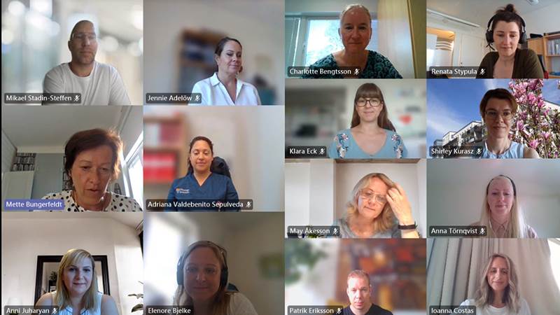 Bild från personer i ett Teamsmöte