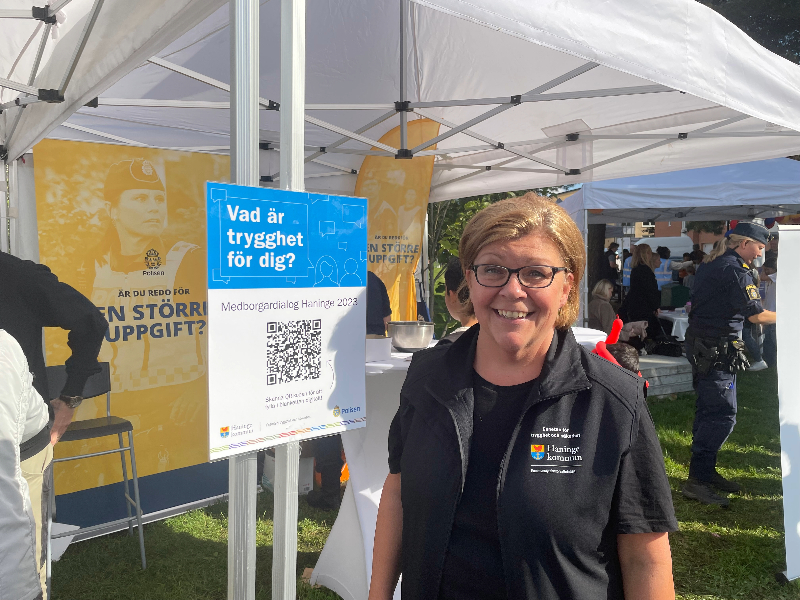 Trygghetssamordnare i utställningstält