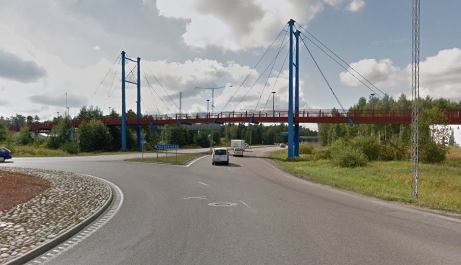 gång- och cykelbron över Gudöbroleden
