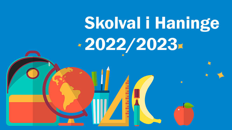 Bild med text Skolval 2022/2023