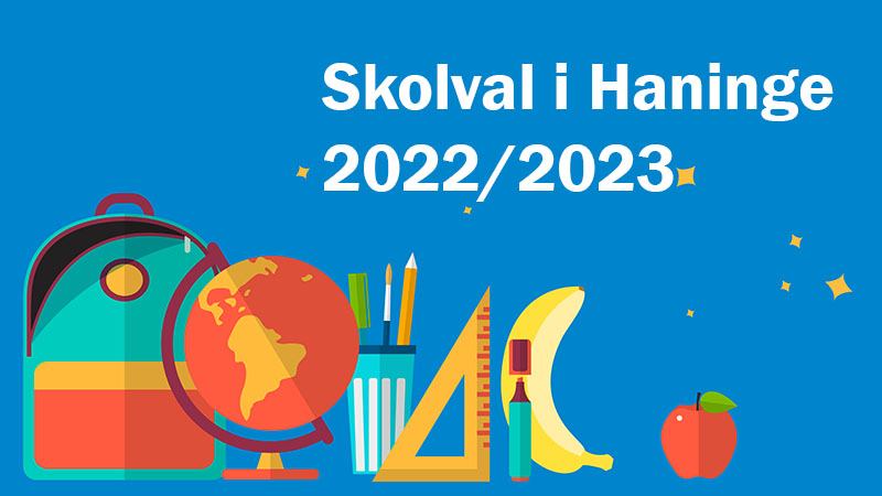 Skolval 2022/2023 Bild med text Skolval 2022/2023