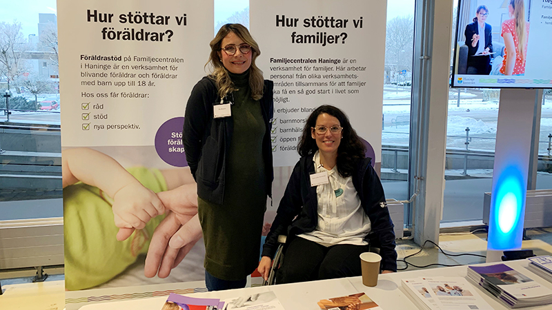 Mia Musovic, föräldrarådgivare och Nuria Heinämäki, kurator, SÄF.