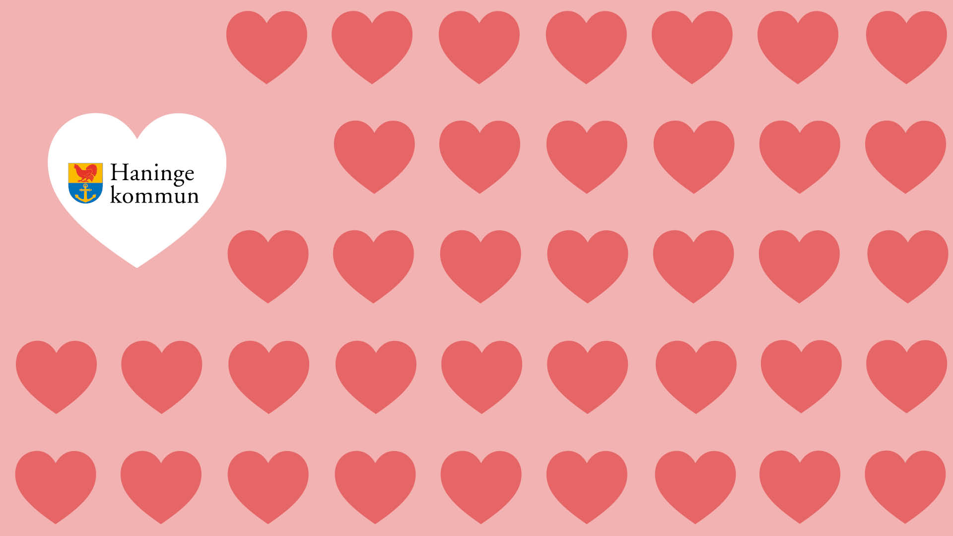 Illustration med många hjärtan