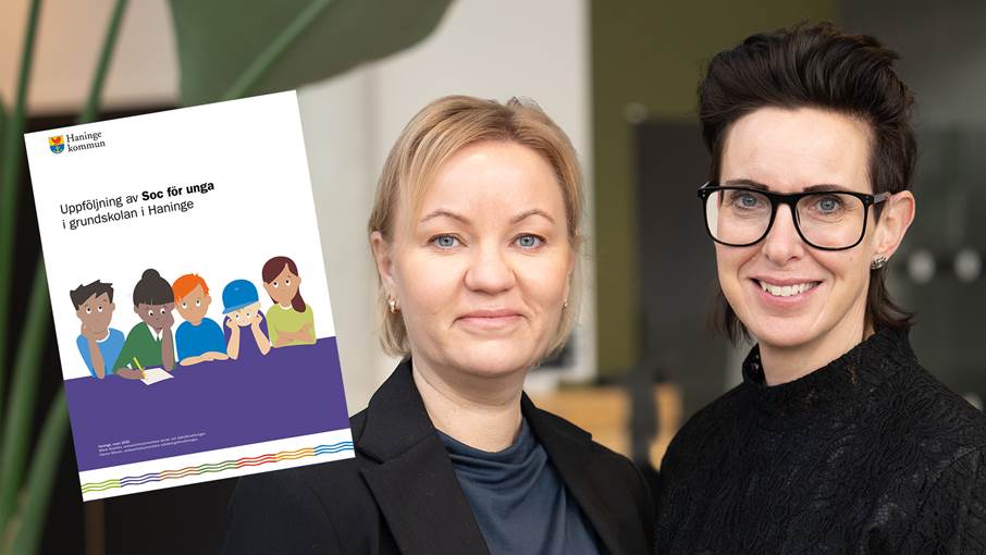 Marie Nyström och Hanna Nilsson har lett arbetet med soc för unga. Marie Nyström och Hanna Nilsson.