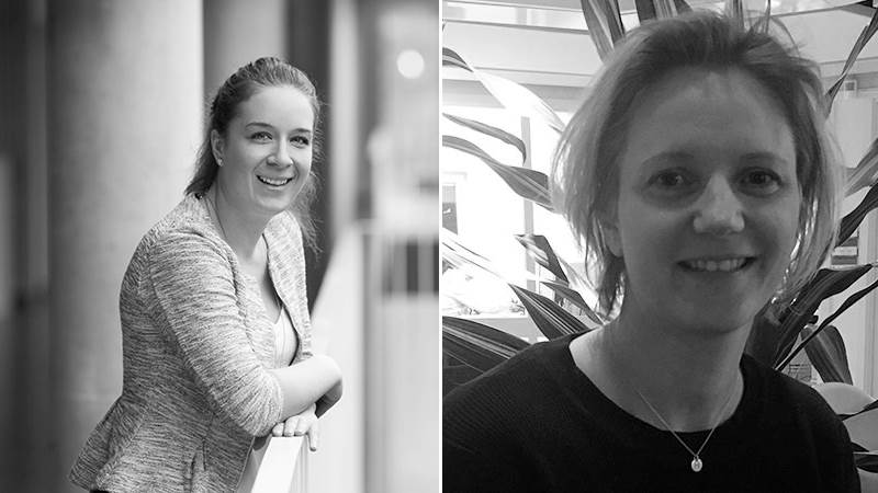Rebecca Briving och Sofie Åsell Porträttbilder på Rebecca Briving och Sofia Åsell