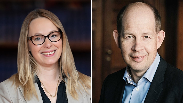 Porträttbilder på Martina Melin och Ola Kåberg, Agima