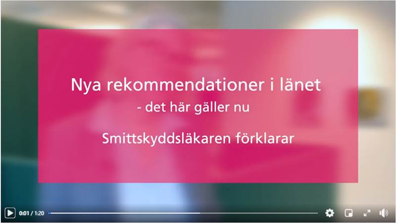 Maria Rotzén Östlund, smittskyddsläkare Region Stockholm berättar om de nya skärpta råden som gäller i regionen