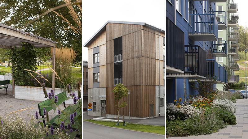 Köksträdgården i Jordbro, Ribbyskolan i Västerhaninge och kvarteret Storseglet i Vega – finalister Haninge arkitekturpris 2023