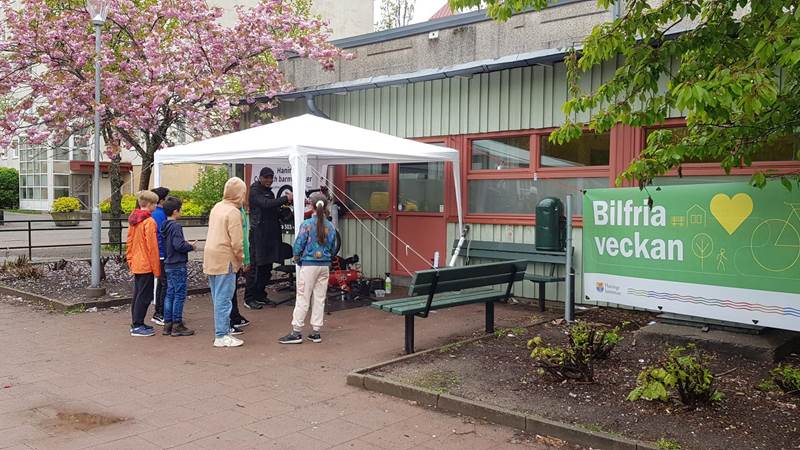 Cykelkontroll under Bilfria veckan i grundskolan Cykelkontroll under Bilfria veckan i grundskolan