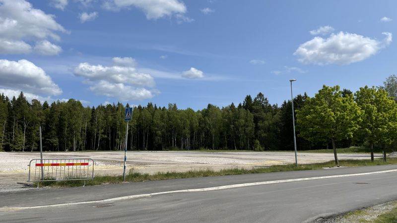 Detaljplaneområdet för en framtida Nytorps skola.