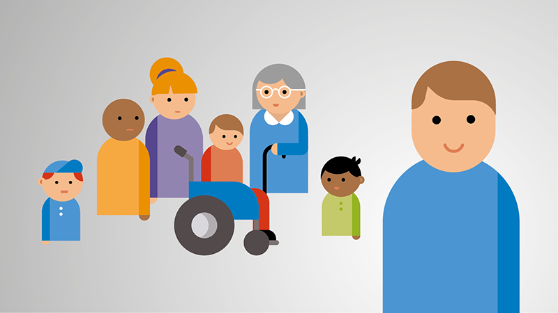 Personer är samlade och en av dem är en god man.