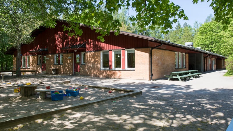Fasaden på förskolan.