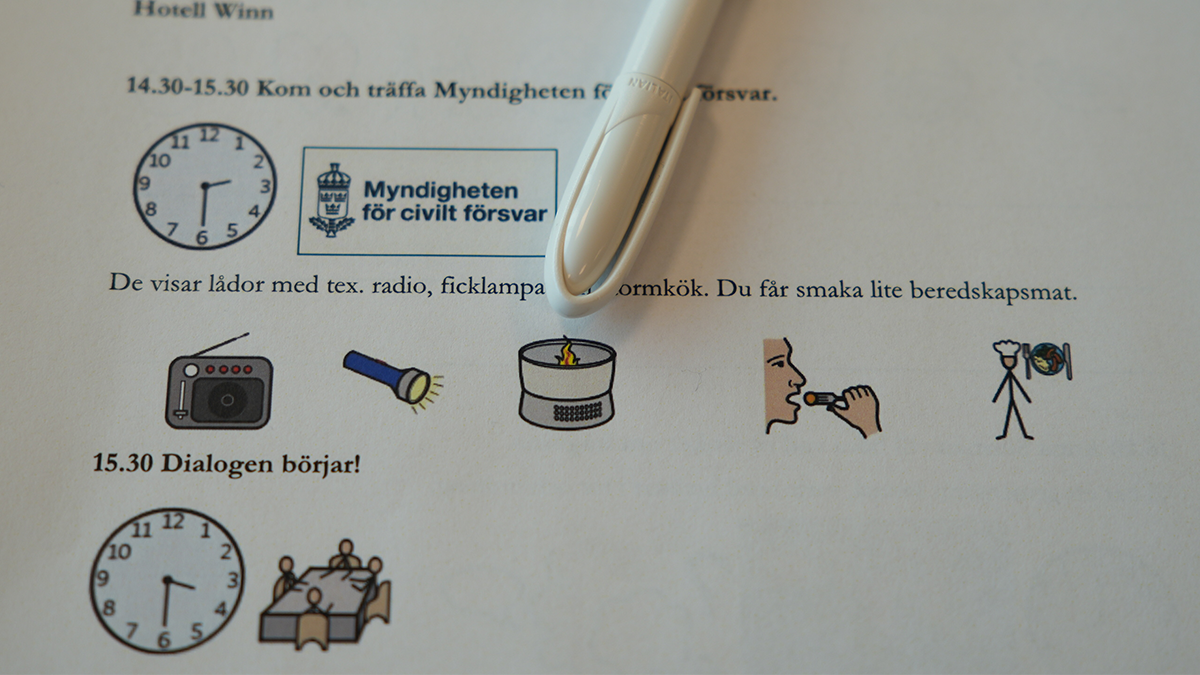 Bildstödsdokument med en penna på.