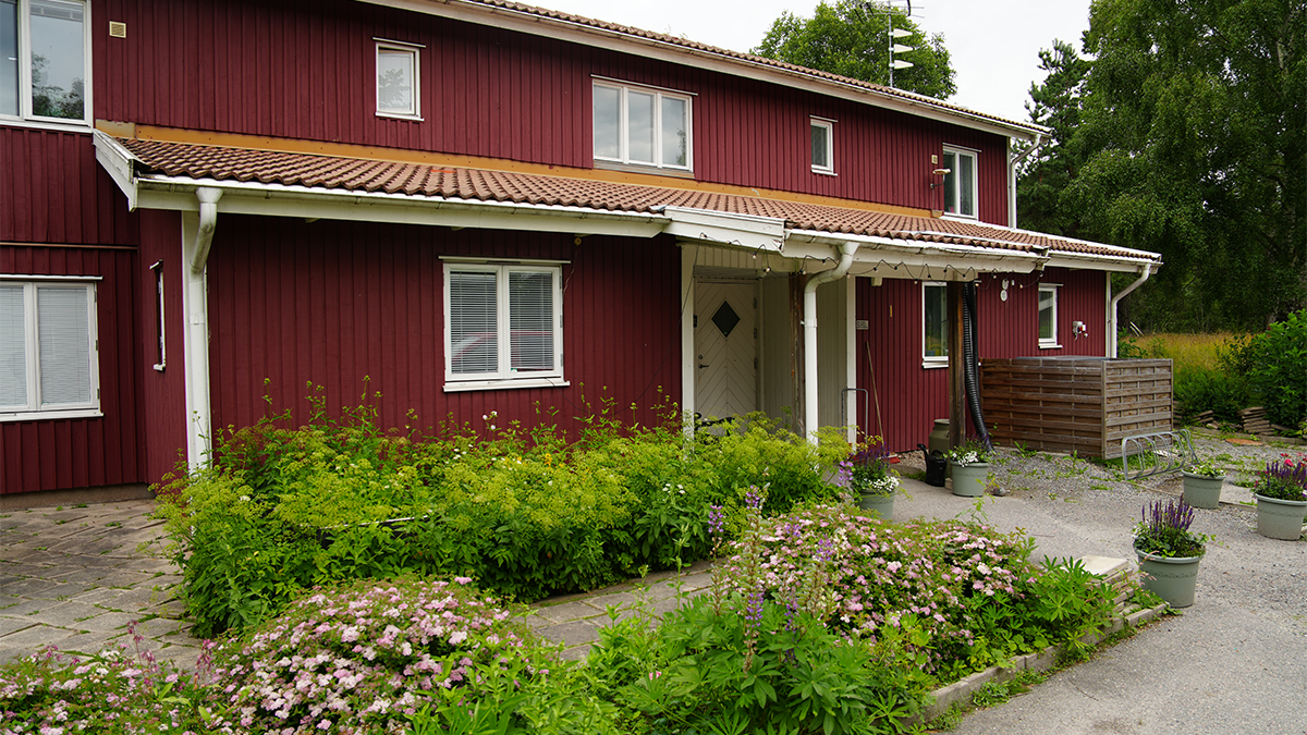 En röd huslänga.