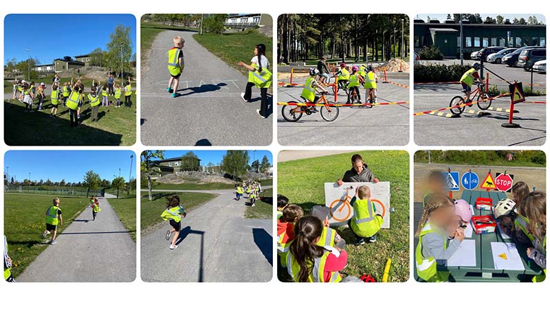 Aktiviteter under Bilfria veckan i grundskolan