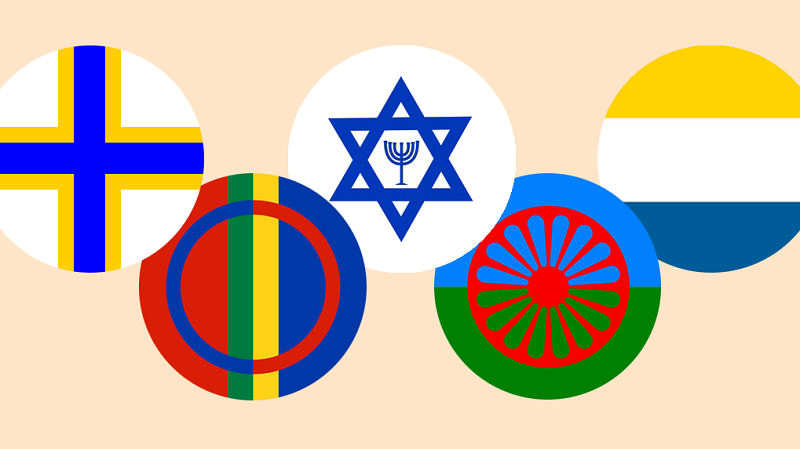 Flaggor nationella minoriteter