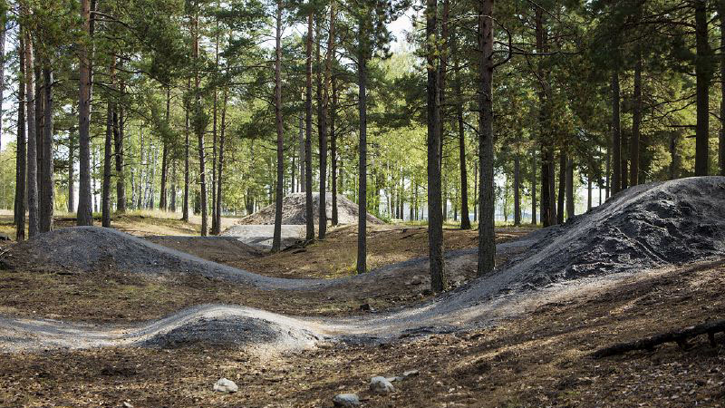 Pumptrackbana i Eskilsparken