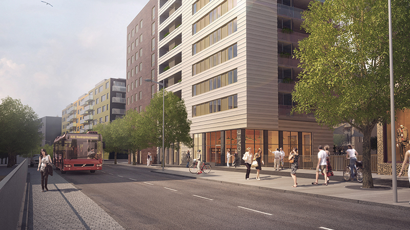 Visionsbild över Haningeterrassen