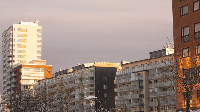 Panoramavy över Haningeterrassen