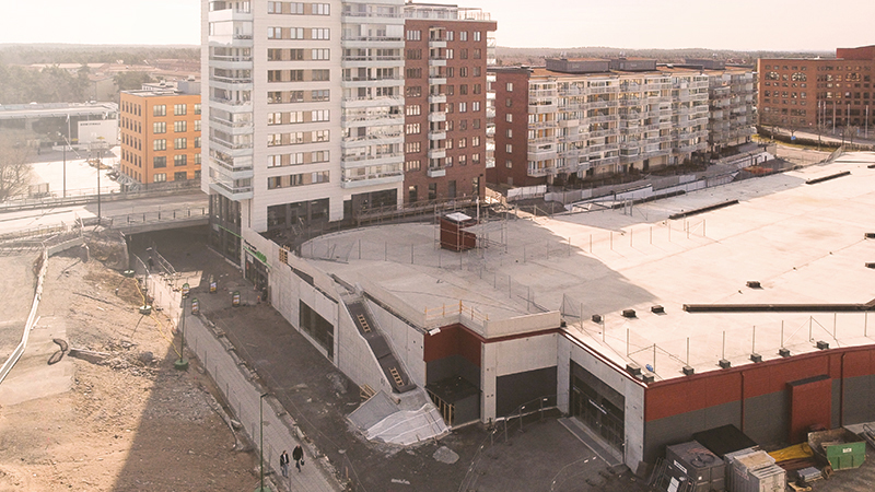 Haningeterrassen vy från ovan