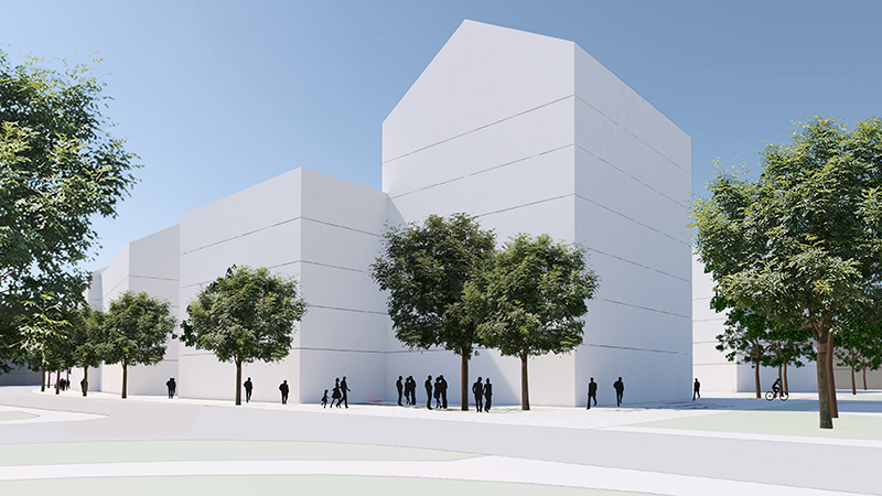 Ilustrationsbild föreställandes två flervåningshus