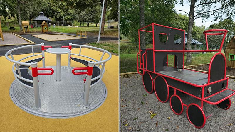 Snurrlek och leklok på Brandbergsparkens lekplats Snurrlek och leklok