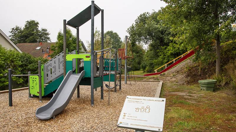 Vendelsögårds lekplats Klätterställning på Vendelsögårdslekplats