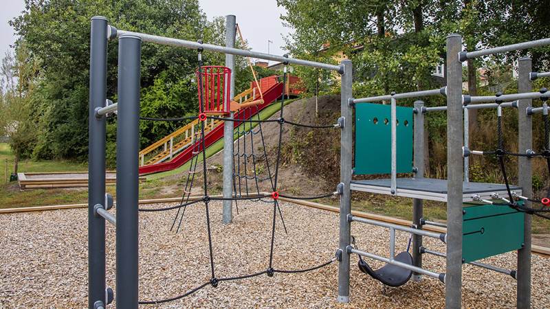 Klätterställning på Vendelsögårds lekplats