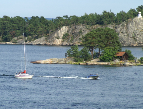 Båtar utanför Dalarö Foto: Eva Simonson