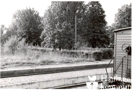 Parken bakom Västerhaninge station 1960