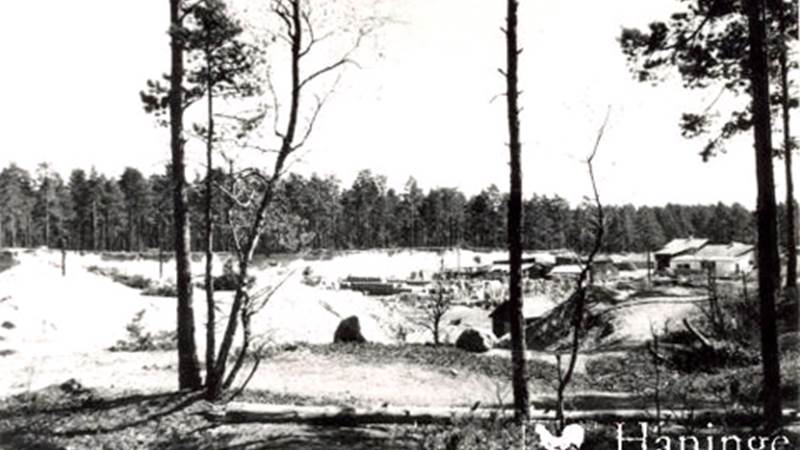 Cementfabrik, brädgård och grustäkt i Eskilsparken 1957-1958