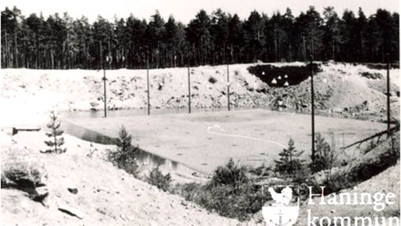 Isbana i Eskilsparken 1957-1958
