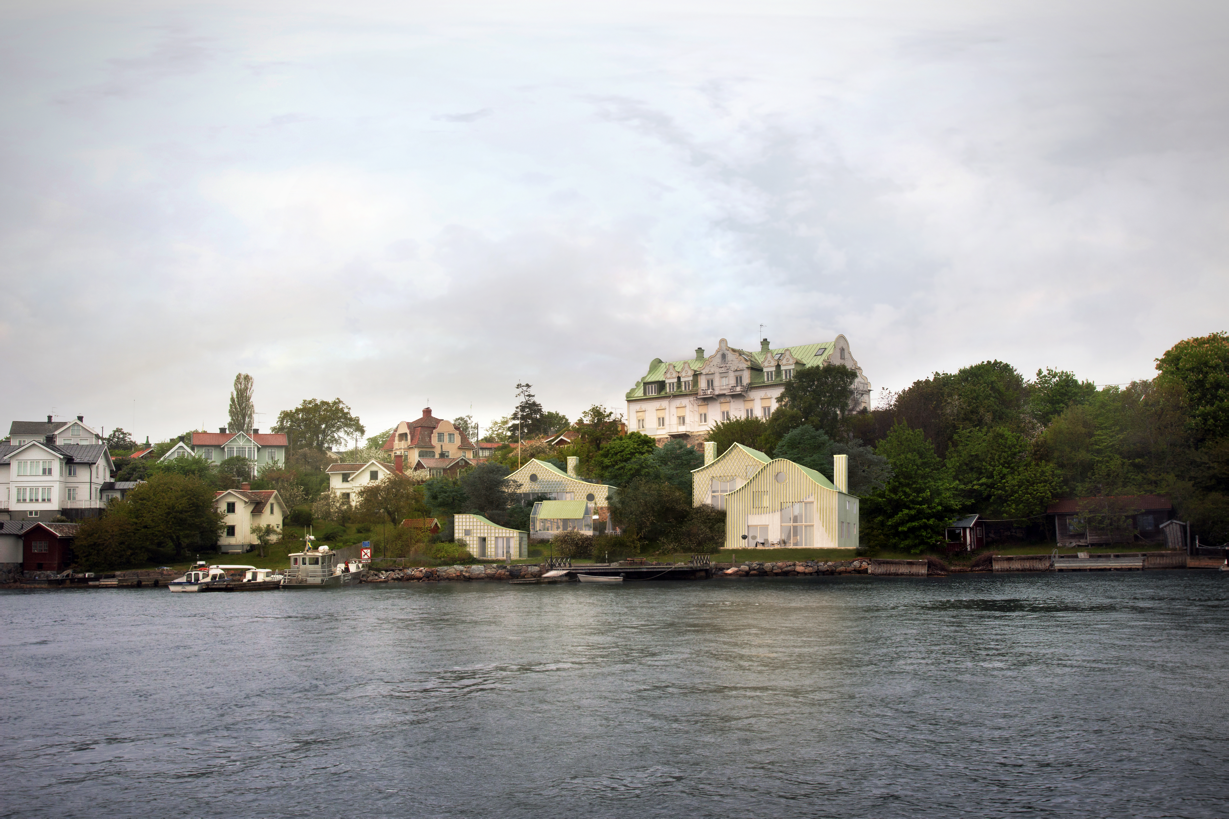 Visualisering av idé till ny bebyggelse. Visualisering av idé till ny bebyggelse