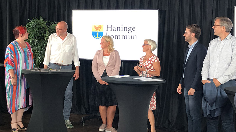 Deltagare i paneldiskussion kring grön infrastruktur i Stockholm-Mälardalen