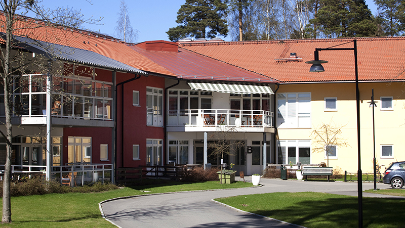 Johanneslunds vård- och omsorgsboende Fotograf: Fredrik Hjerling Bild på utsidan av Johanneslunds äldreboende