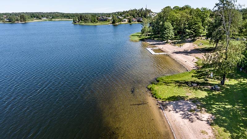 Gårdens bad. Gårdens bad ovanifrån
