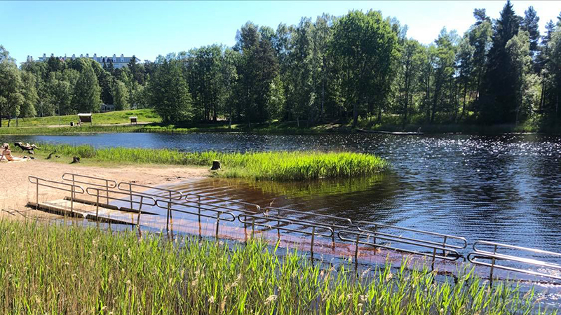 Ramp ner i Nedre Rudansjön. Ramp ner i Nedre rudansjön.