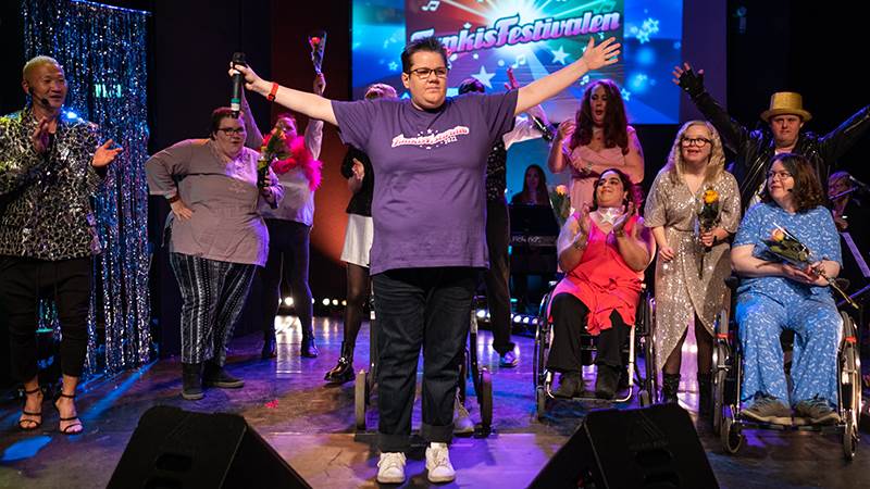 Susanne Eklund vann Haninges delfinal i Funkisfestivalen 2022. Vem blir vinnaren i år?