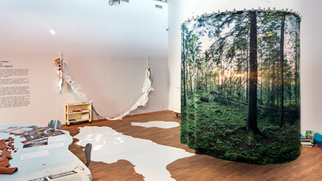 Utställning i Haninge konsthall. Foto: Kristyna Muller